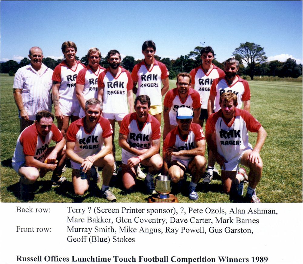 Touch Football Team Canberra 1989