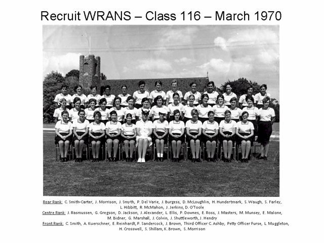 WRANS Class 116 March 1970